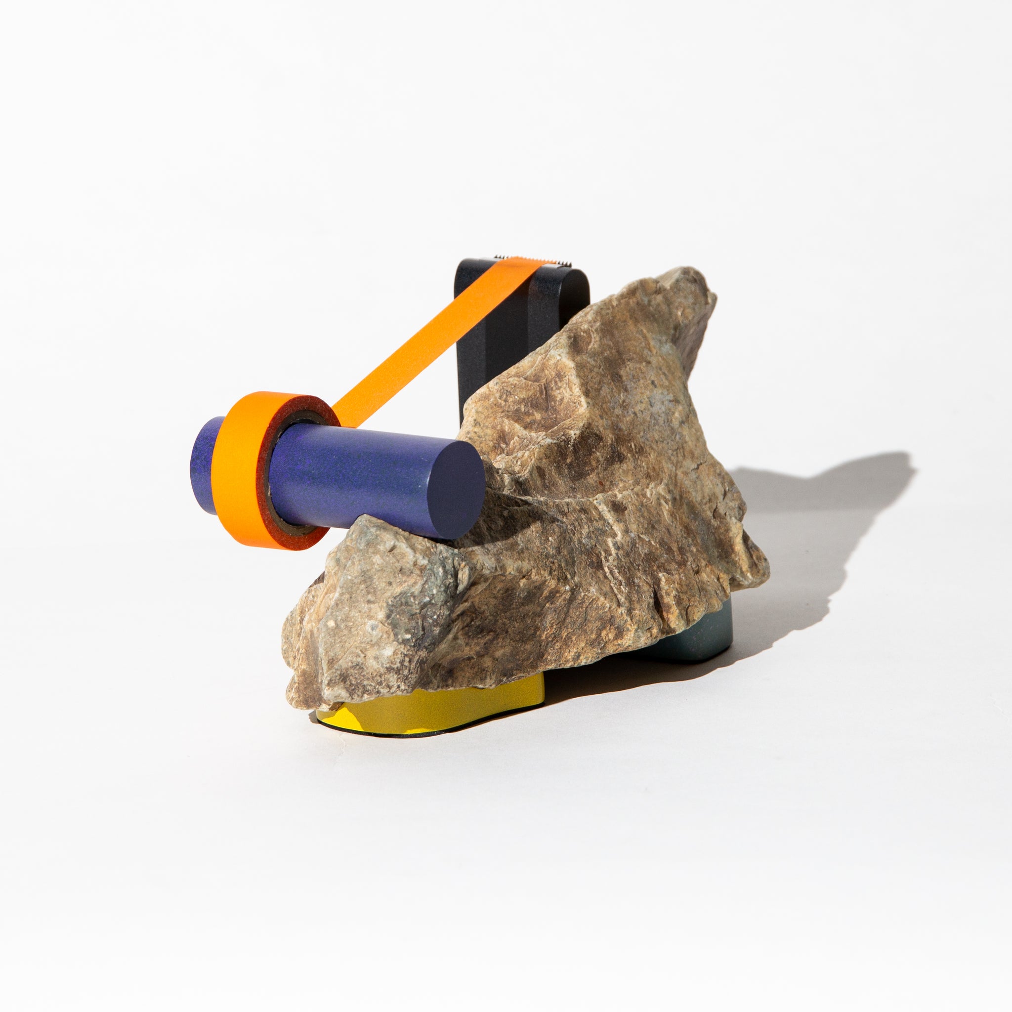 Tape Dispenser on Brown Angular Stone – 新工芸店