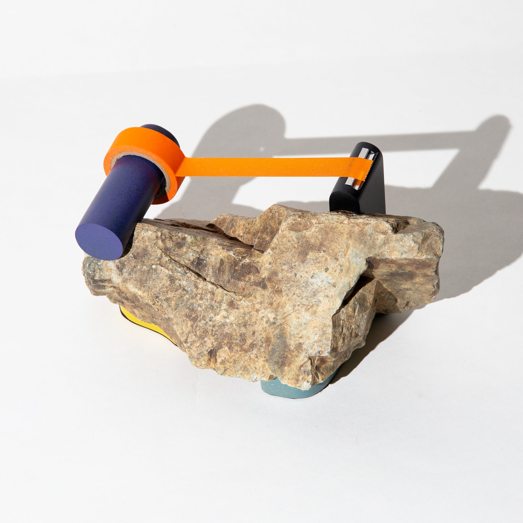Tape Dispenser on Brown Angular Stone – 新工芸店