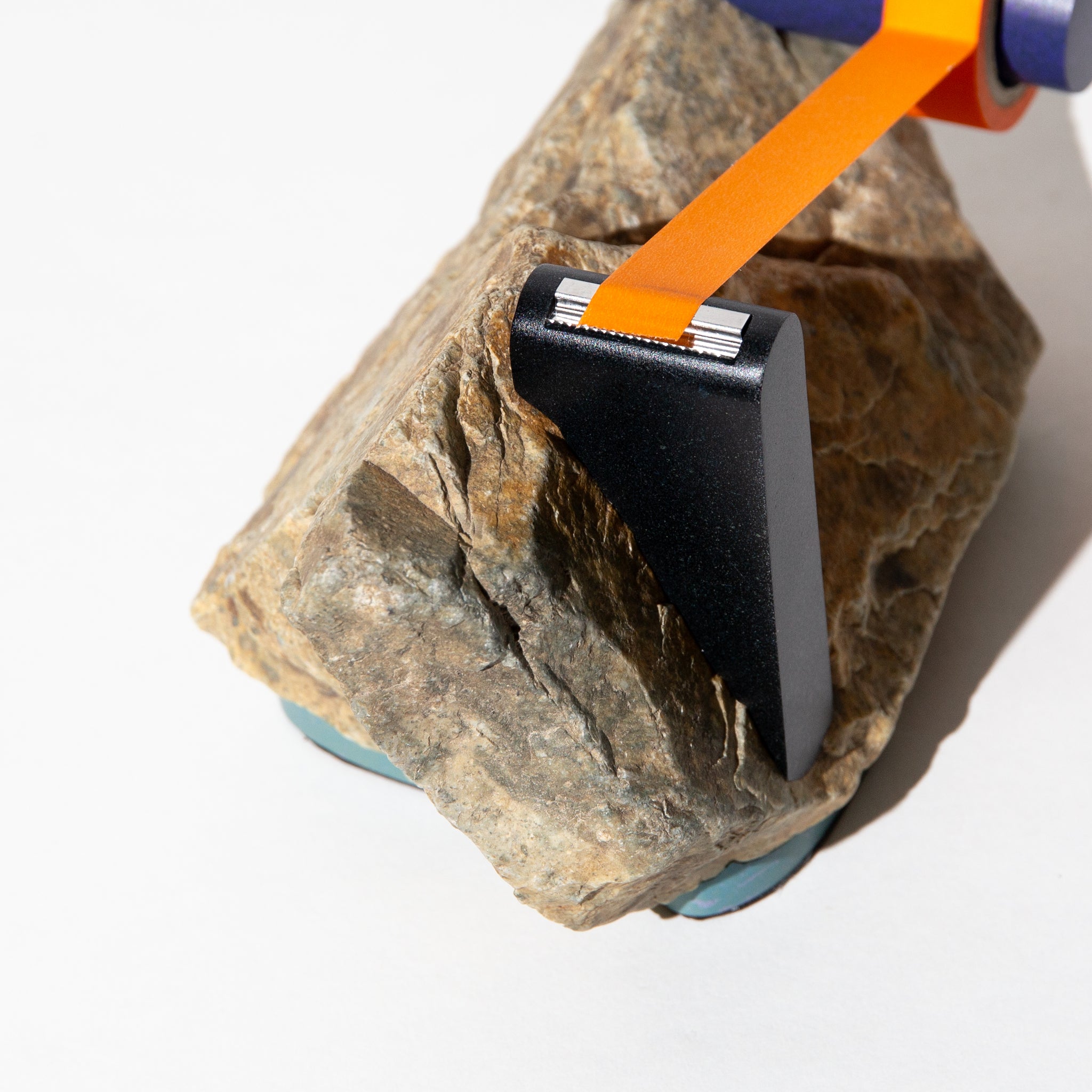 Tape Dispenser on Brown Angular Stone | 3D Printed Japanese Craft