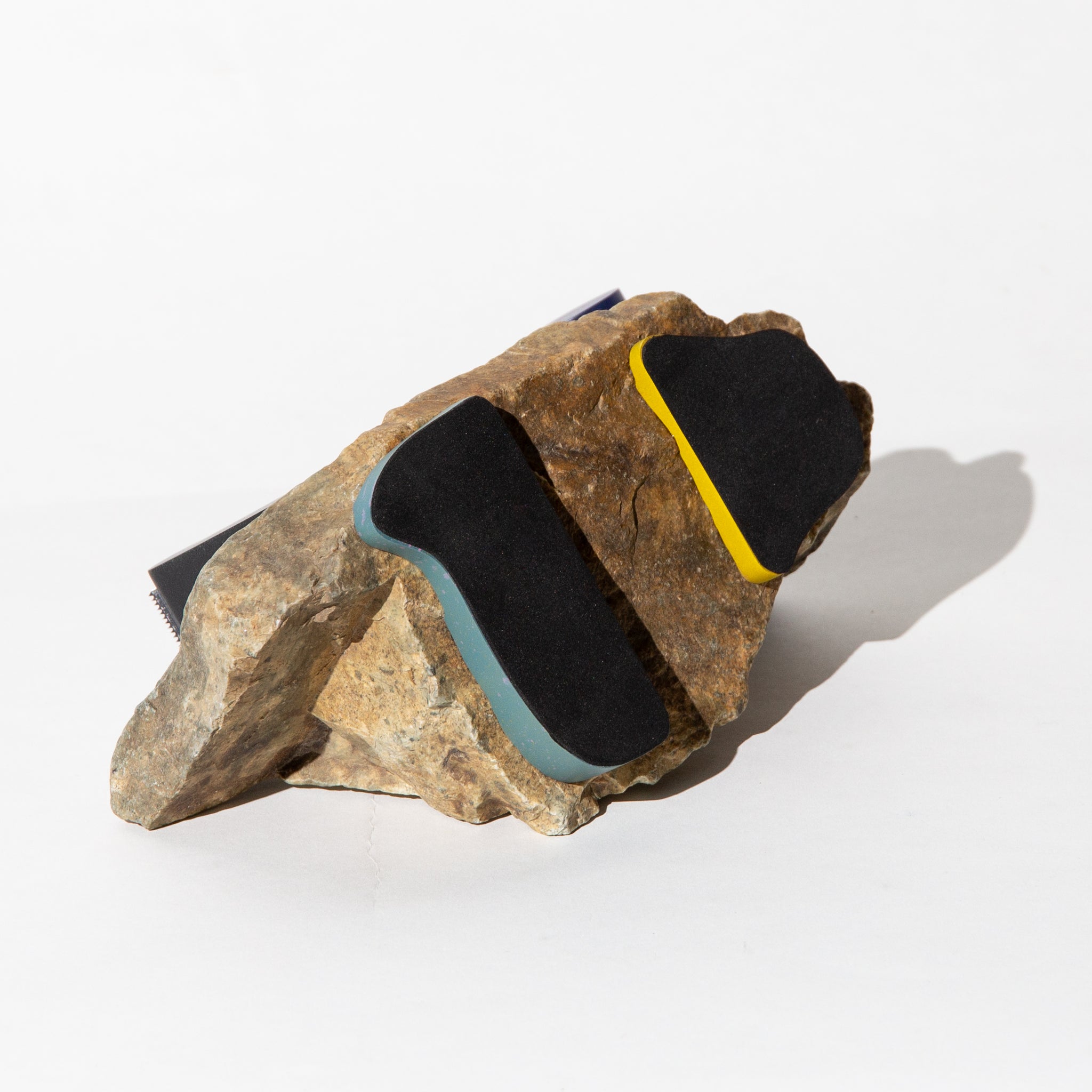 Tape Dispenser on Brown Angular Stone | 3D Printed Japanese Craft
